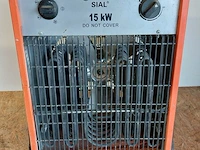 Elektrische verwarmer 15 kw, 380v sial / munters, rp 150 t, bouwjaar 2009 - afbeelding 1 van  4