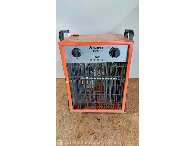 Elektrische verwarmer 9 kw, 380v sial / munters, rpl 9 ft, bouwjaar 2011 - afbeelding 1 van  5