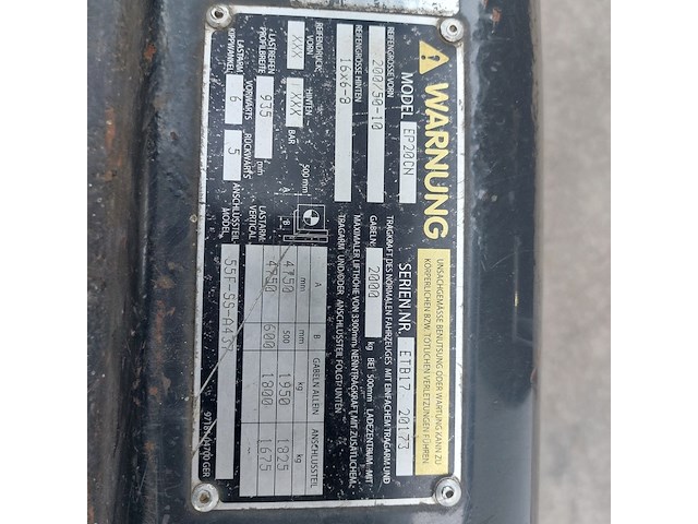 Elektrische vorkheftruck, caterpillar, ep20cn, 2006 - afbeelding 26 van  41