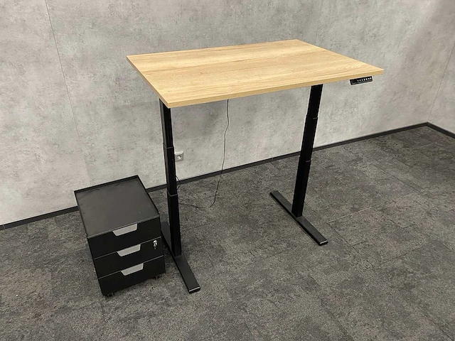 Elektrish zit-sta bureau 120x80 met ladeblok - afbeelding 2 van  14