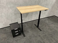 Elektrish zit-sta bureau 120x80 met ladeblok - afbeelding 2 van  14