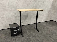 Elektrish zit-sta bureau 120x80 met ladeblok - afbeelding 3 van  14