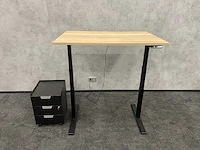 Elektrish zit-sta bureau 120x80 met ladeblok - afbeelding 4 van  14