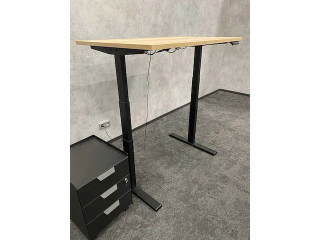 Elektrish zit-sta bureau 120x80 met ladeblok - afbeelding 5 van  14
