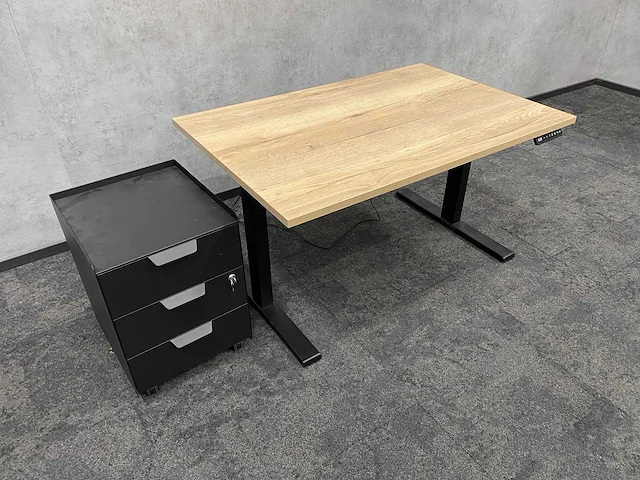 Elektrish zit-sta bureau 120x80 met ladeblok - afbeelding 6 van  14