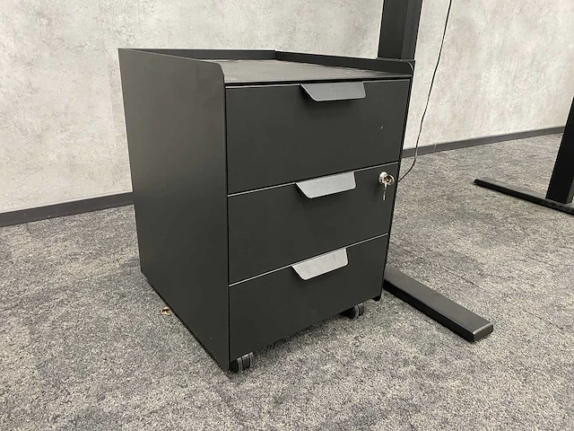 Elektrish zit-sta bureau 120x80 met ladeblok - afbeelding 7 van  14