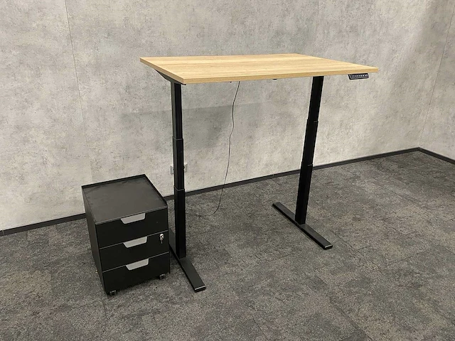 Elektrish zit-sta bureau 120x80 met ladeblok - afbeelding 14 van  14