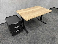 Elektrish zit-sta bureau 120x80 met ladeblok - afbeelding 6 van  14