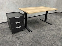 Elektrish zit-sta bureau 120x80 met ladeblok - afbeelding 13 van  14