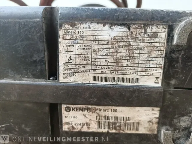 Elektro kemppi, minarc 150, bouwjaar 2019 - afbeelding 10 van  15