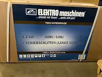 Elektro maschinen zaagtafel tsem 315 profi line 380v 315mm incl bladverlenning- / verbreding - afbeelding 2 van  8