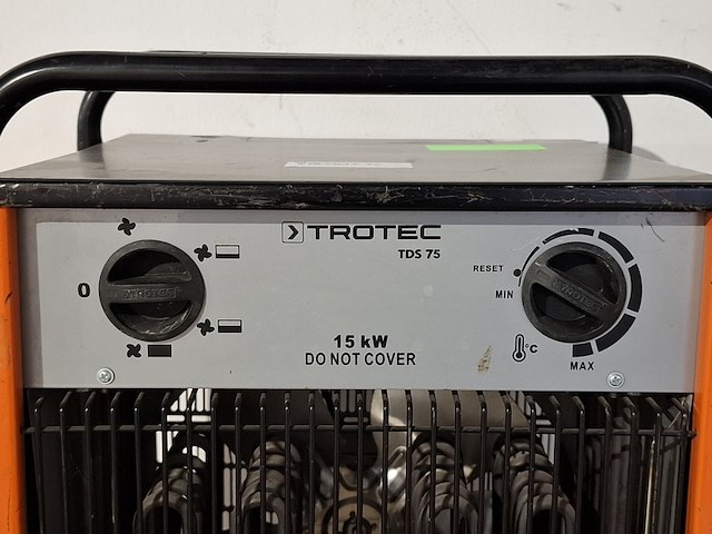 Elektroheater 15kw 400v trotec, tds 75, bouwjaar 2014 - afbeelding 2 van  7