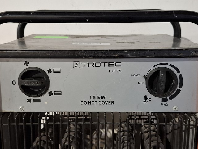 Elektroheater 15kw 400v trotec, tds 75, bouwjaar 2014 - afbeelding 2 van  7