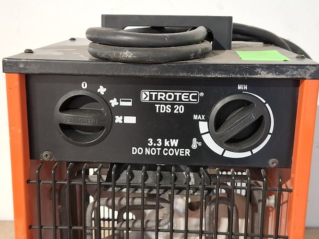 Elektroheater 3kw 230v trotec, tds 20, bouwjaar 2014 - afbeelding 2 van  6