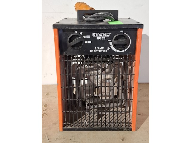 Elektroheater 3kw 230v trotec, tds 20, bouwjaar 2014 - afbeelding 1 van  6