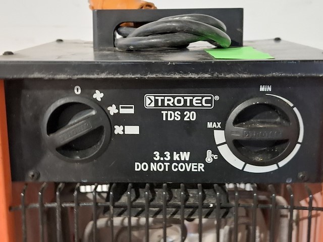 Elektroheater 3kw 230v trotec, tds 20, bouwjaar 2014 - afbeelding 2 van  6