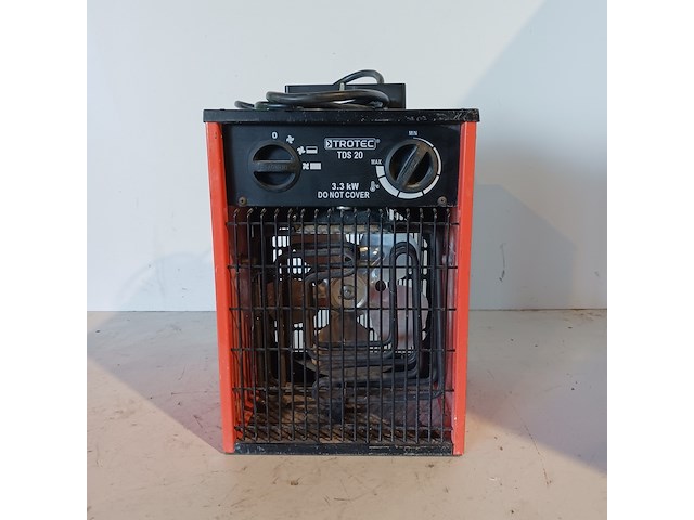 Elektroheater 3kw 230v trotec, tds 20, bouwjaar 2014 - afbeelding 2 van  6