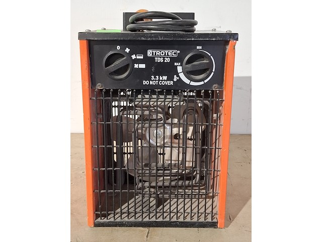 Elektroheater 3kw 230v trotec, tds 20, bouwjaar 2017 - afbeelding 1 van  6