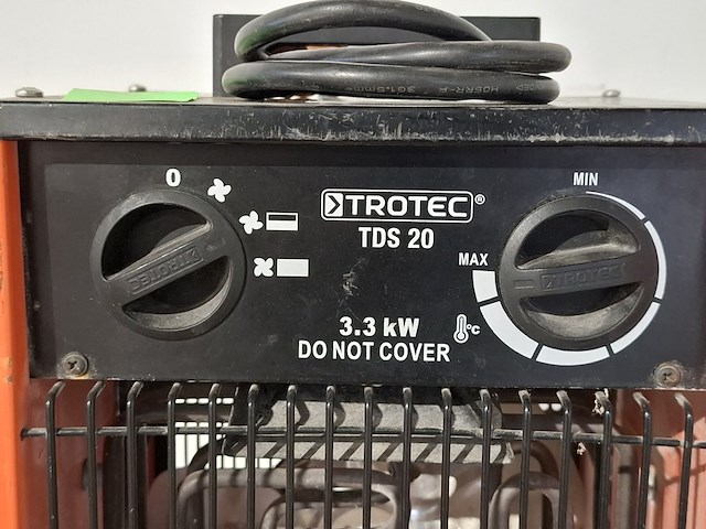 Elektroheater 3kw 230v trotec, tds 20, bouwjaar 2017 - afbeelding 2 van  6