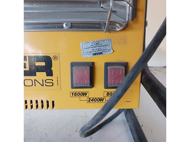 Elektroheater infrarood 3kw 230v (red rad) master, ts3a, bouwjaar 2018 - afbeelding 4 van  7