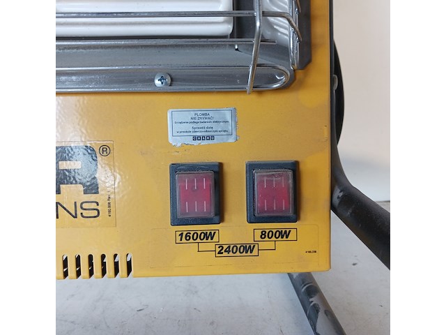 Elektroheater infrarood 3kw 230v (red rad) master, ts3a, bouwjaar 2018 - afbeelding 4 van  7