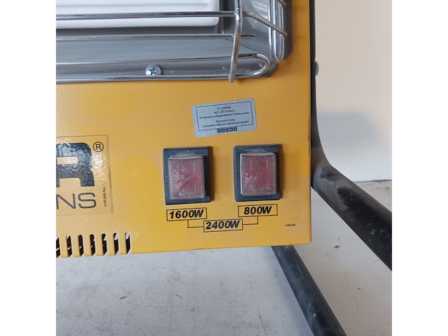 Elektroheater infrarood 3kw 230v (red rad) master, ts3a, bouwjaar 2018 - afbeelding 4 van  7