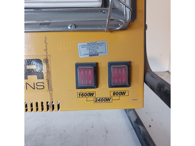 Elektroheater infrarood 3kw 230v (red rad) master, ts3a, bouwjaar 2018 - afbeelding 4 van  7