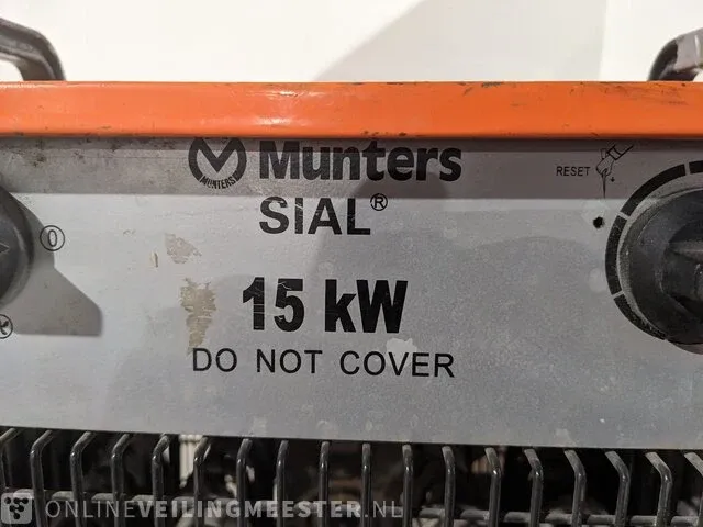 Elektroheater sial / munters, rp 150 t, bouwjaar 2009 - afbeelding 2 van  6