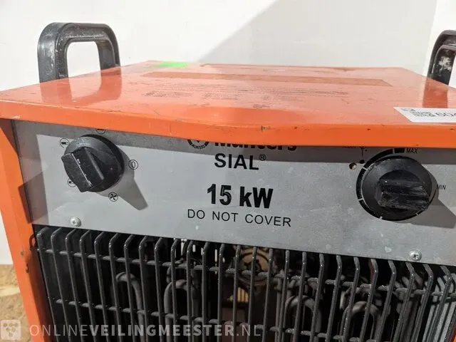 Elektroheater sial / munters, rp 150 t, bouwjaar 2009 - afbeelding 2 van  6