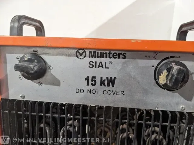 Elektroheater sial / munters, rpl 15 ft, bouwjaar 2010 - afbeelding 2 van  6