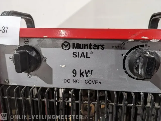 Elektroheater sial / munters, rpl 9 ft, bouwjaar 2012 - afbeelding 2 van  7