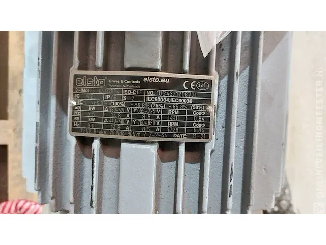 Elektromotor elsto, hg-tk7-132m1-4, grijs, 2021 - afbeelding 6 van  6
