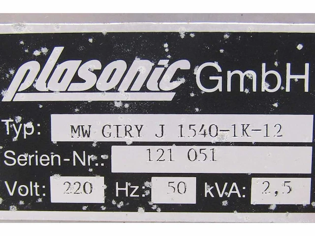 Elektronica - plasonic - mw giry j 1540-1k-12 - afbeelding 5 van  13