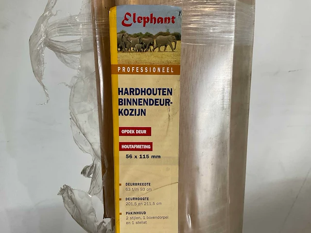 Elephant - hardhout - binnendeurkozijn (4x) - afbeelding 3 van  6