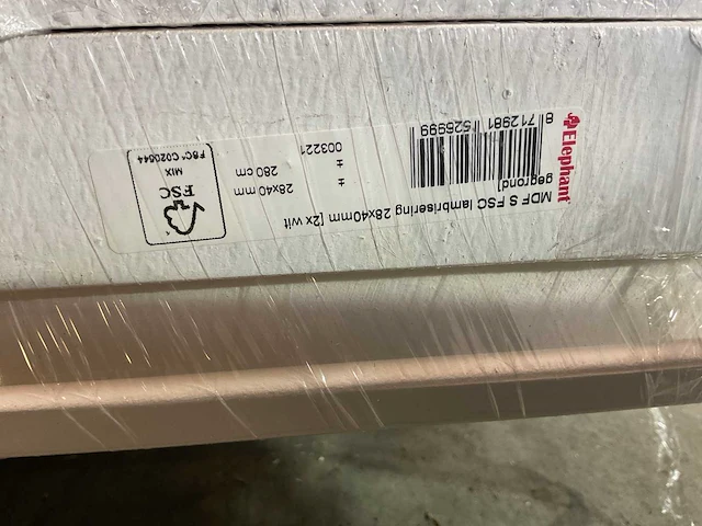 Elephant - mdf s fsc - lambrisering 280x4x2,8 cm (103x) - afbeelding 5 van  6