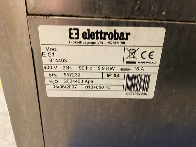 Elettrobar e 51 korvenvaatwasmachine - afbeelding 3 van  3