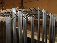 Elf kapstokken met 30 haken breedte 148 cm - afbeelding 2 van  2