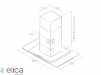 Elica - tribe island ix/a/90 x 60 - eiland afzuigkap - afbeelding 3 van  6