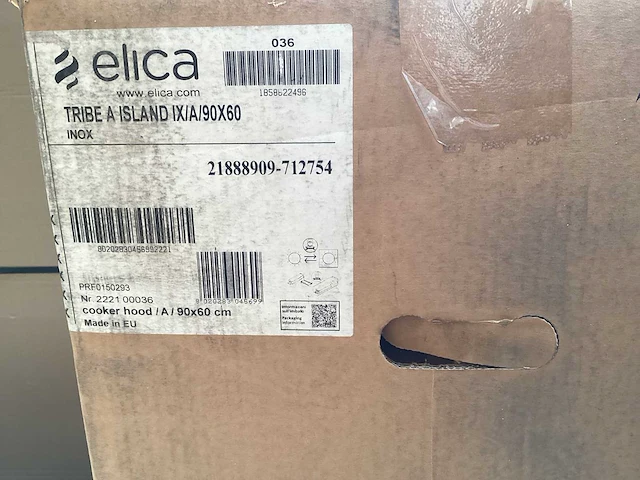 Elica - tribe island ix/a/90 x 60 - eiland afzuigkap - afbeelding 5 van  6
