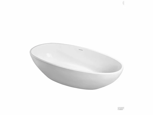 Elips halfvrijstaand ligbad 180x90cm glans wit - afbeelding 3 van  4