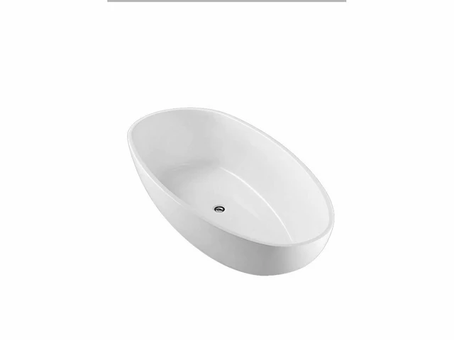 Elips halfvrijstaand ligbad 180x90cm glans wit - afbeelding 4 van  4