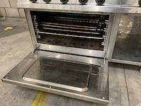 Elite 6-pits gasfornuis met oven - afbeelding 3 van  5