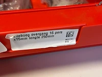 Elleboog overgang 16 pers x 15 mm lengte 250 mm - partij - afbeelding 3 van  3