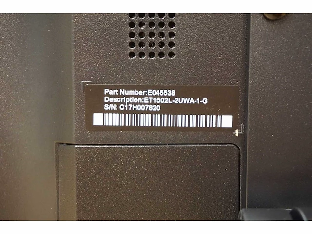Elo - et1502l - monitor met touchscreen (5x) - afbeelding 5 van  7