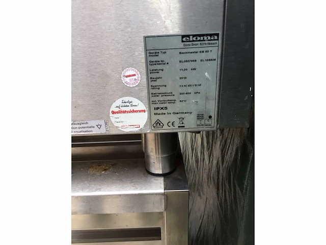 Eloma - backmaster eb 50 t - bakkerijoven - afbeelding 7 van  9