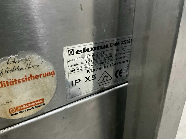 Eloma edb 6-11 combisteamer - afbeelding 3 van  6