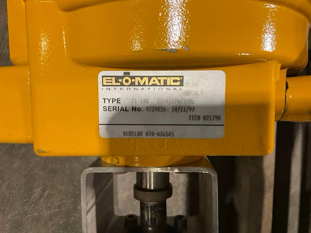 Elomatic el-100 elektrische vlinderklep - afbeelding 2 van  3