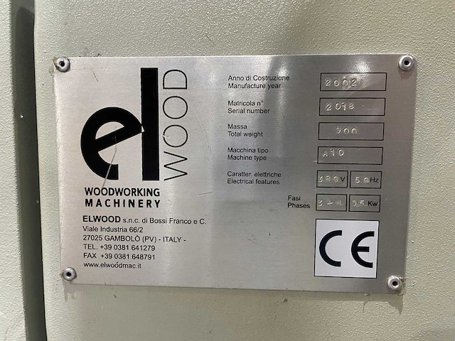 Elwood - 2002 - athena a 10 - kantaanlijmmachine - afbeelding 8 van  16
