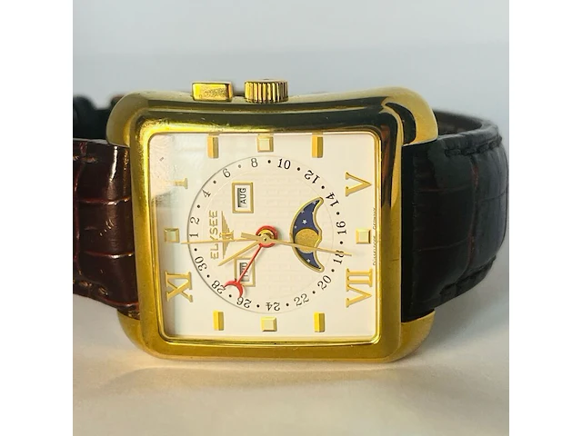 Elysee pointer date moonphase herenhorloge - afbeelding 3 van  9