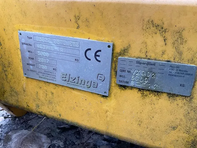 Elzinga spanset 5t hijs evenaar - afbeelding 3 van  3